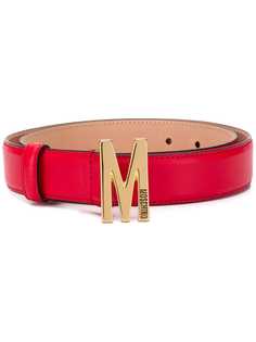 Moschino ремень с металлическим логотипом