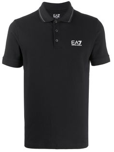 Ea7 Emporio Armani рубашка-поло с логотипом