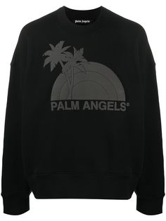 Palm Angels свитер с графичным принтом