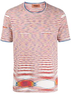 Missoni футболка в абстрактную полоску