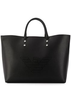 Emporio Armani сумка-шопер с тисненым логотипом