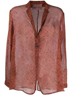 Romeo Gigli Pre-Owned прозрачная рубашка 1990-х годов