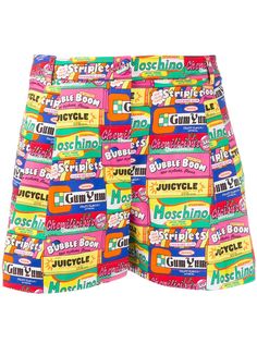 Moschino graphic print short shorts