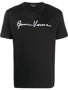 Versace футболка с логотипом GV Signature