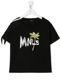 Monnalisa футболка с бахромой