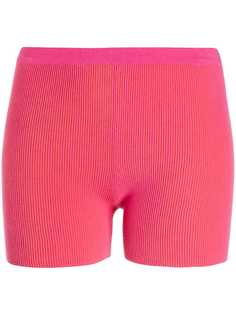 Jacquemus ribbed short shorts