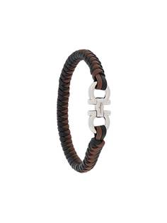 Salvatore Ferragamo плетеный браслет с декором Gancini