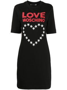 Love Moschino футболка с принтом и логотипом