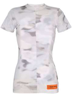 Heron Preston сетчатая футболка с камуфляжным принтом