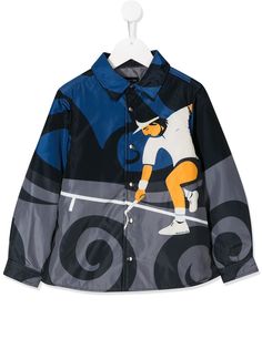 Monnalisa long sleeve tennis man print jacket