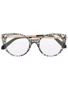 Bvlgari cat eye transparent glasses