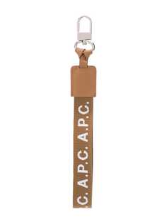 A.P.C. woven logo keyring