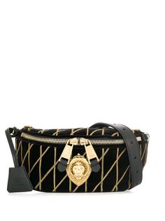 Moschino поясная сумка с металлической планкой