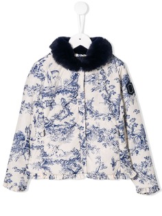 Monnalisa куртка с пушистым воротником