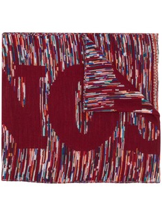 Missoni logo embroidered scarf