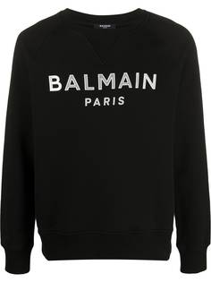 Balmain logo appliqué sweatshirt