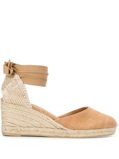 Castañer Carina lace-up wedge espadrilles