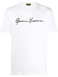 Versace футболка с логотипом GV Signature