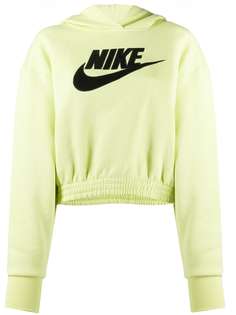 Nike logo-appliqué hooded sweatshirt