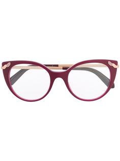Bvlgari cat eye frame glasses