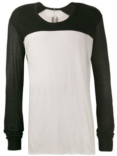 Rick Owens футболка с длинными рукавами в стиле колор-блок