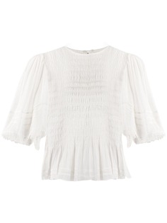 Isabel Marant Étoile ruched peplum waist top