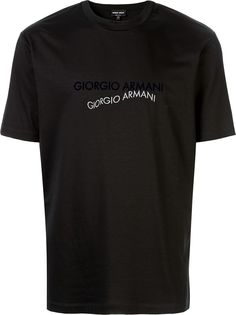 Giorgio Armani футболка с контрастным логотипом
