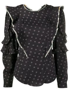Isabel Marant Étoile all-over print blouse