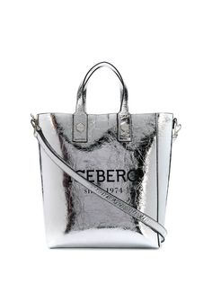 Iceberg сумка-тоут с эффектом металлик и логотипом