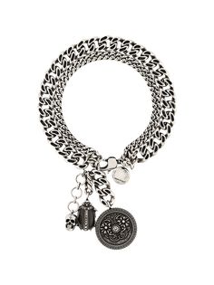 Alexander McQueen crystal charm bracelet