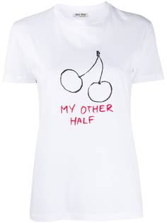 Miu Miu My Other Half print T-shirt