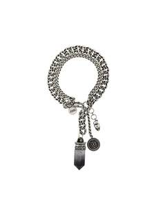 Alexander McQueen double chain quartz detail bracelet