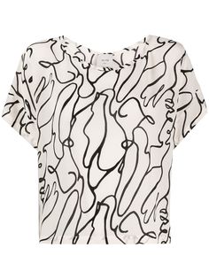 Alysi graphic print blouse