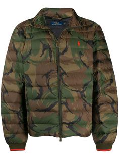 Polo Ralph Lauren пуховик с камуфляжным принтом