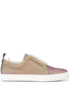 Pierre Hardy striped slip-on sneakers