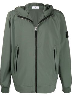 Stone Island куртка Light Soft Shell-R с капюшоном