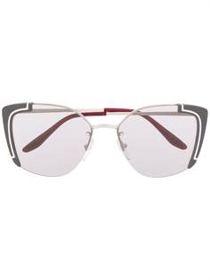Prada Eyewear солнцезащитные очки в оправе кошачий глаз