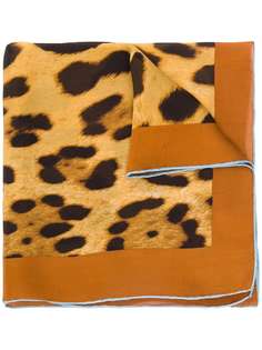 Dolce & Gabbana шейный платок с леопардовым принтом