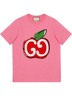 Gucci футболка с принтом GG Apple