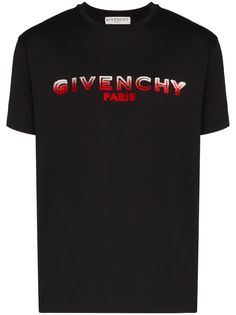 Givenchy футболка с фактурным логотипом