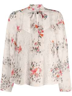 Red Valentino блузка с цветочным принтом
