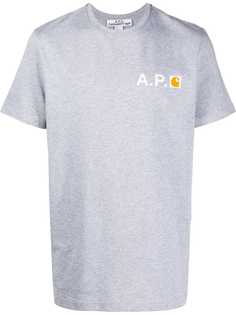 A.P.C. short sleeve logo T-shirt