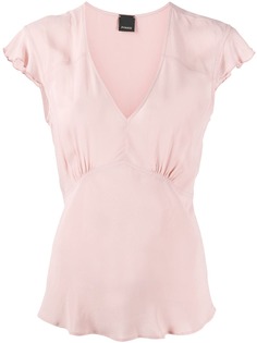 Pinko V-neck gathered detail blouse
