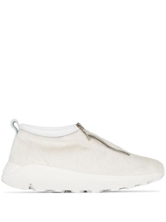 Diemme white Fontesi low top suede sneakers