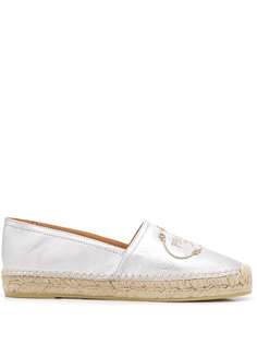 Prada embroidered logo espadrilles