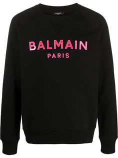 Balmain logo appliqué sweatshirt