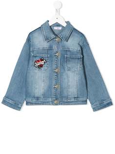 Monnalisa Minnie Mouse sequinned denim jacket