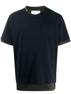 Sacai комплект из двух футболок с молниями