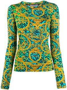 Versace Jeans Couture топ узкого кроя с принтом Baroque