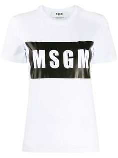 MSGM футболка с логотипом